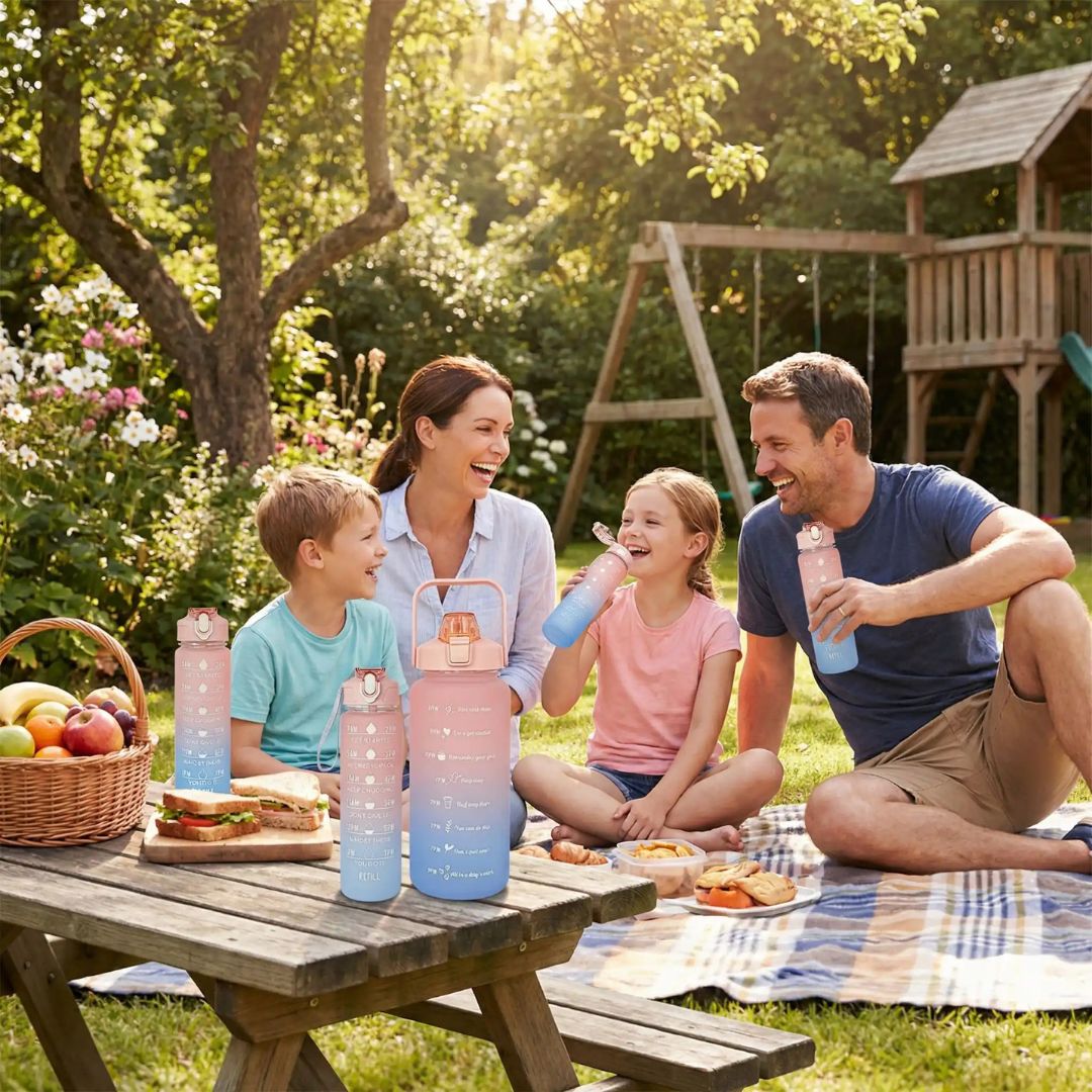 gourde-isotherme-rose-vert-vacances