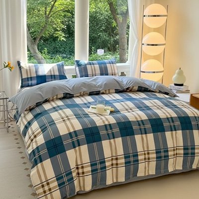 housse-de-couette-carreaux-bleus-élégance