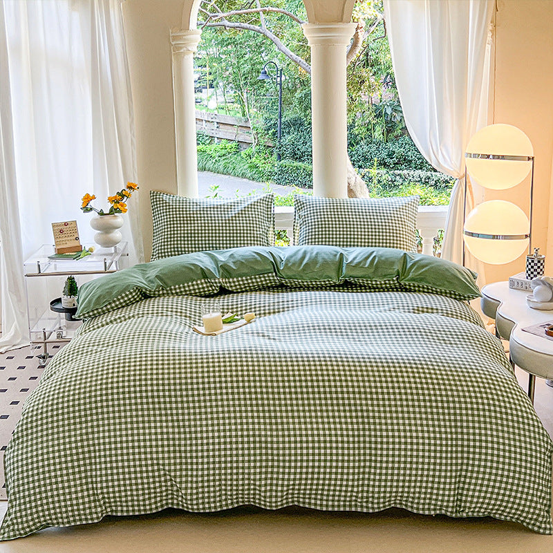 housse-de-couette-carreaux-verts-chic