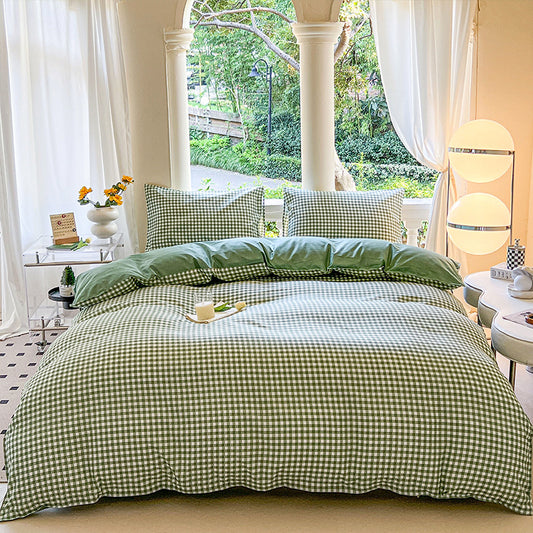 housse-de-couette-carreaux-verts-chic