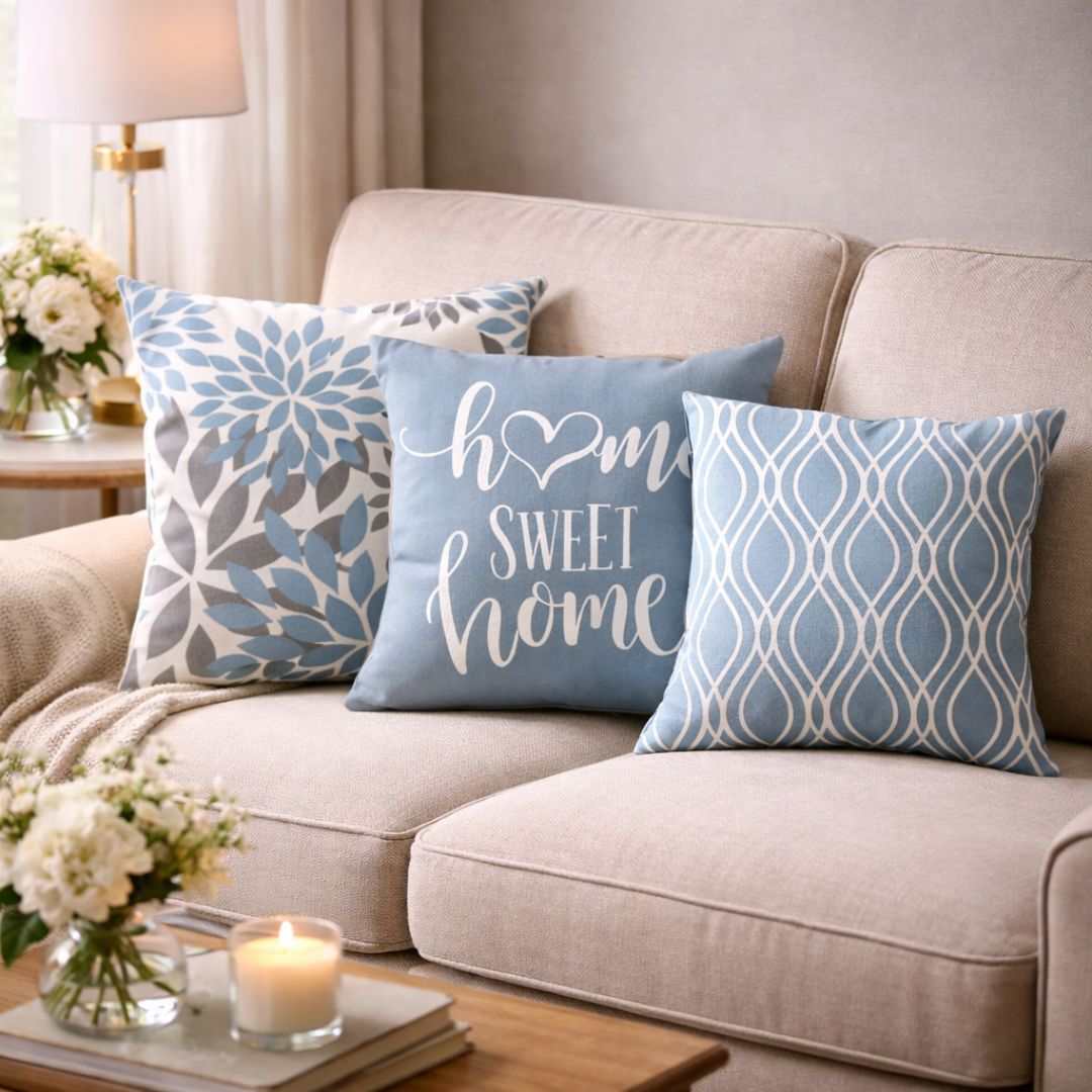 housse-de-coussin-bleu-carre-composition-chic