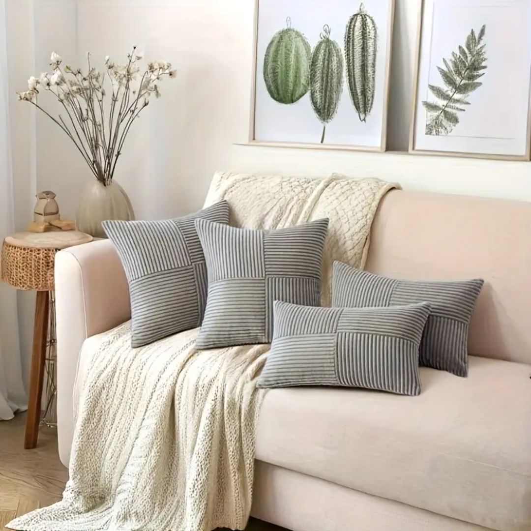 housse-de-coussin-canape-lot-quatre-gris