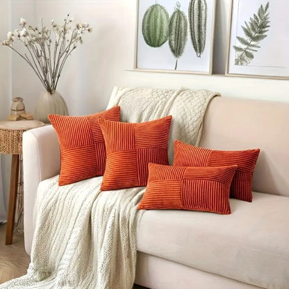 housse-de-coussin-canape-lot-quatre-rouge