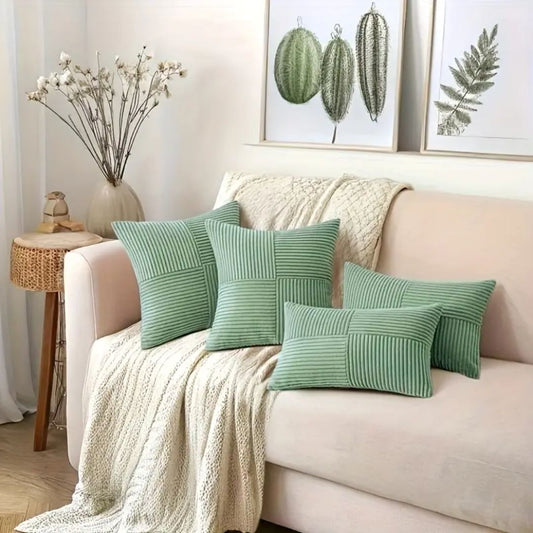 housse-de-coussin-canape-lot-quatre-vert-olive