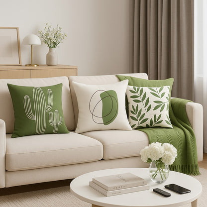 housse-de-coussin-et-plaid-chauffant-vert