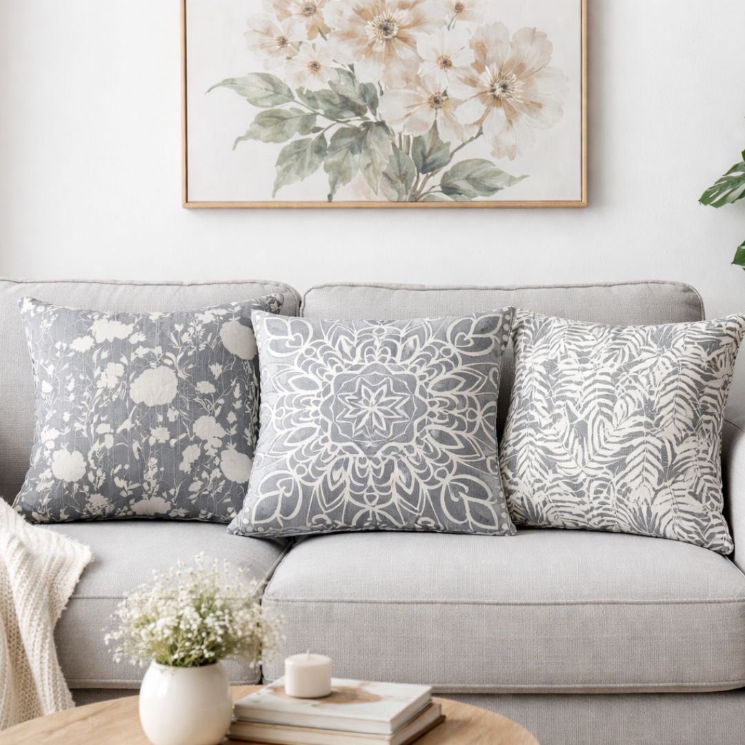 housse-de-coussin-gris-carre-trio-feuillage