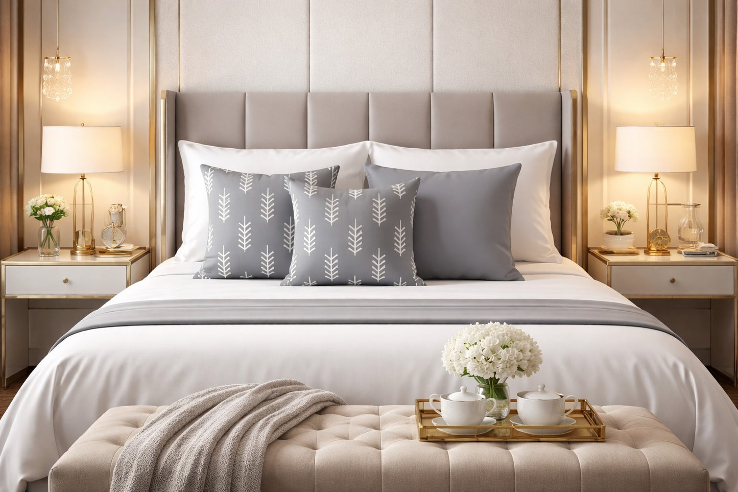 housse-de-coussin-gris-chambre-hotel
