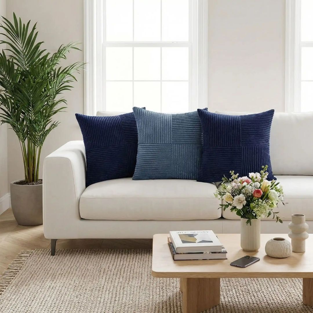 housse-de-coussin-velours-bleus-décoratif