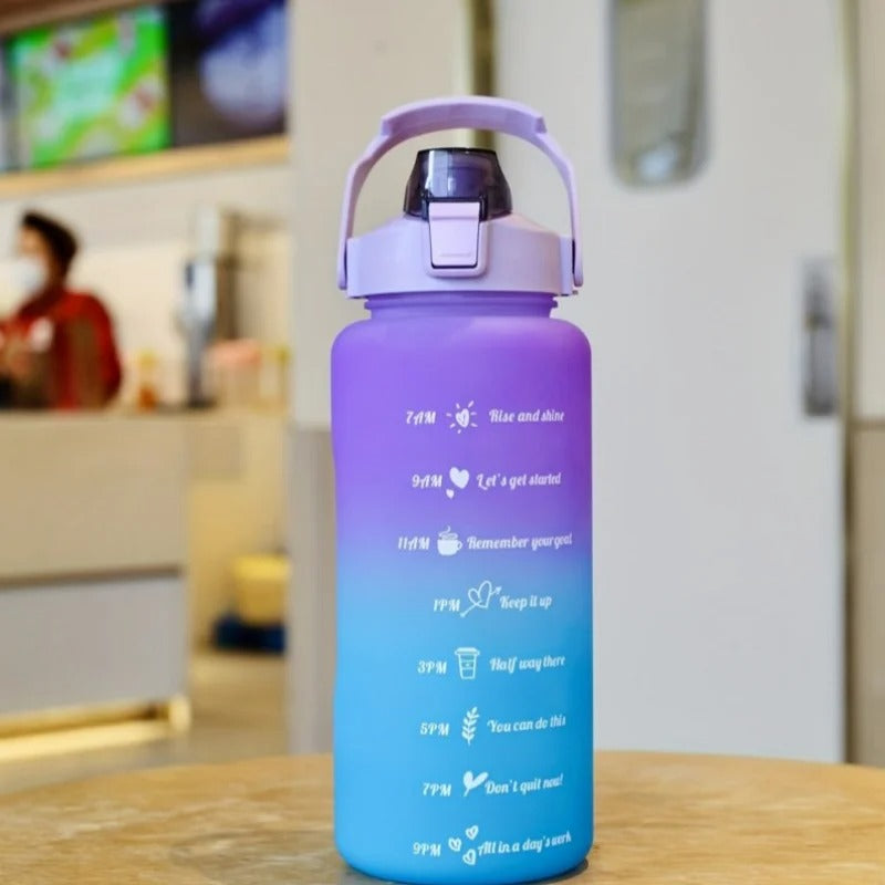 Gourde 2L | Kit'EcoSanté - Bouteille isotherme 3PC Violet bleu