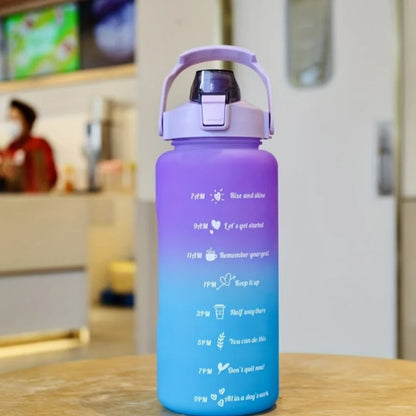 Gourde 2L | Kit'EcoSanté - Bouteille isotherme 3PC Violet bleu