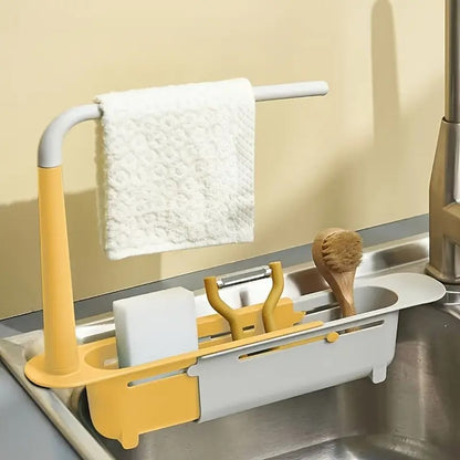 organisateur-évier-cuisine-jaune