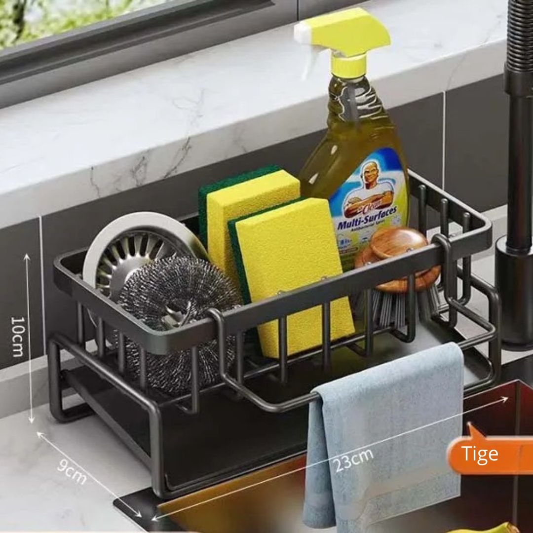 organisateur-évier-cuisine-plastique-noir