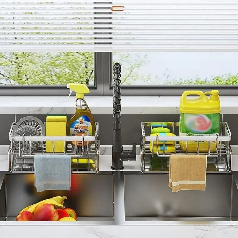 organisateur-evier-cuisine-acier-moderne