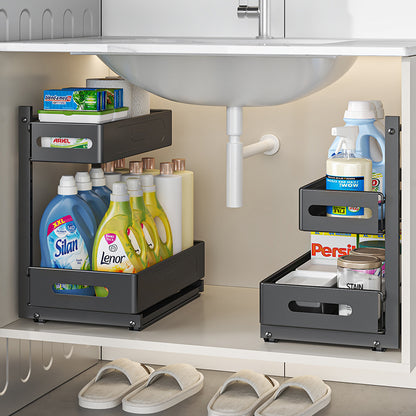 organisateur-sous-évier-coulissant-rangement-malin