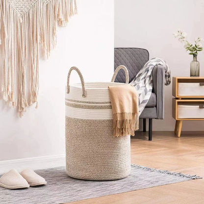 panier-a-linge-boheme-beige
