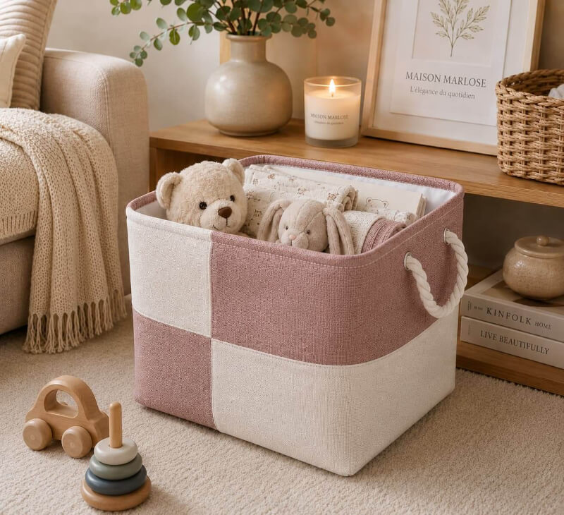 panier-de-rangement-tissu-pour-bébé