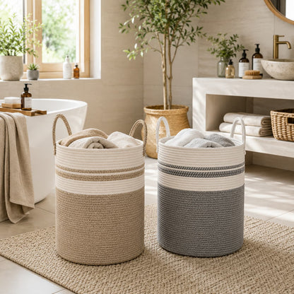panier-en-corde-de-coton-tressé