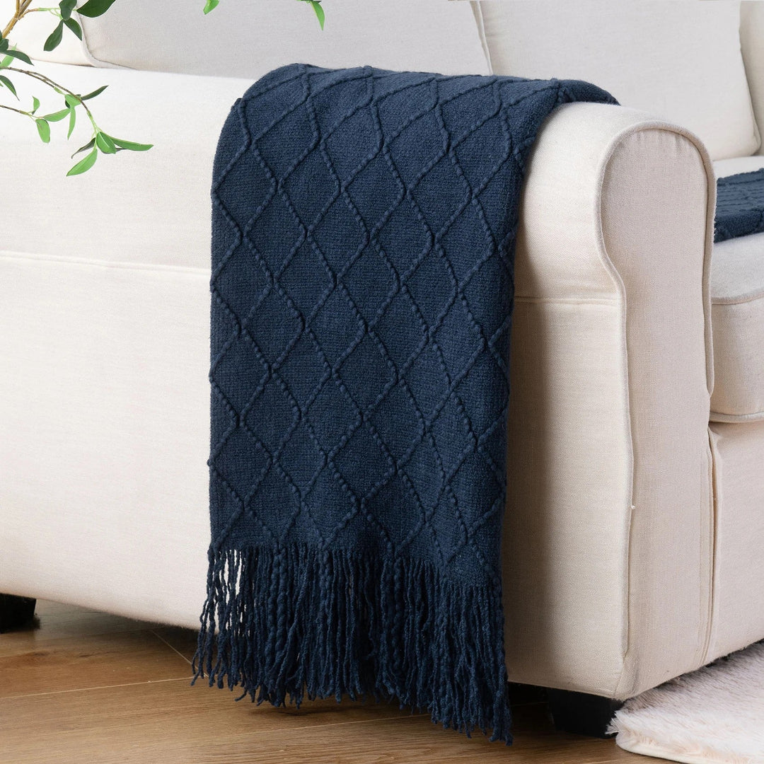 plaid-chauffant-aurore-bleu-nuit-plié