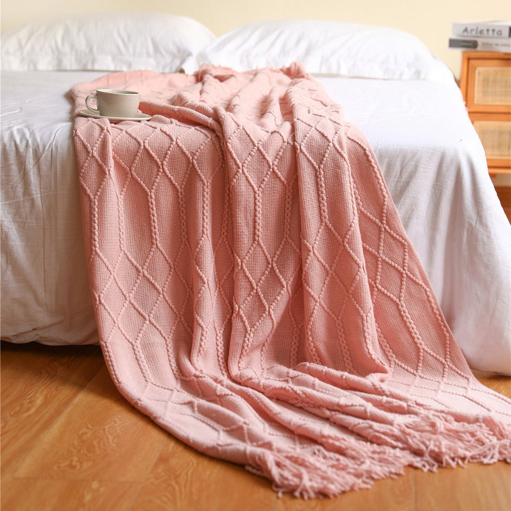 plaid-chauffant-aurore-rose-couverture