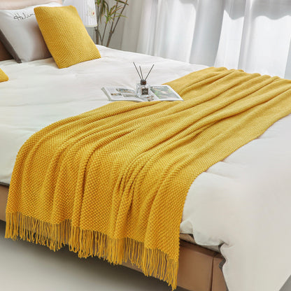 plaid-chauffant-azur-jaune-soleil-chambre