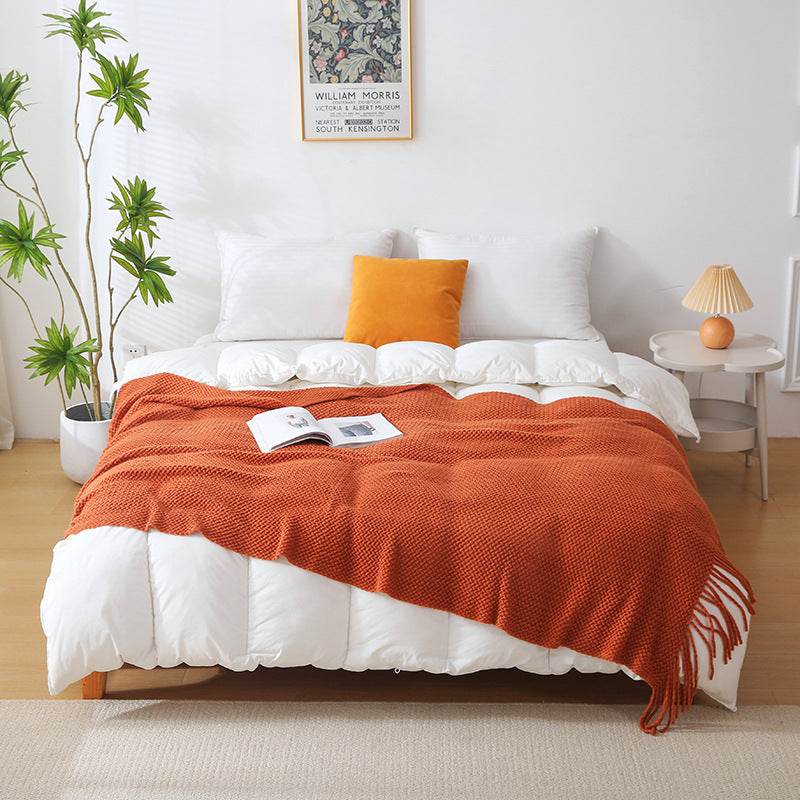 plaid-chauffant-azur-saumon-couverture