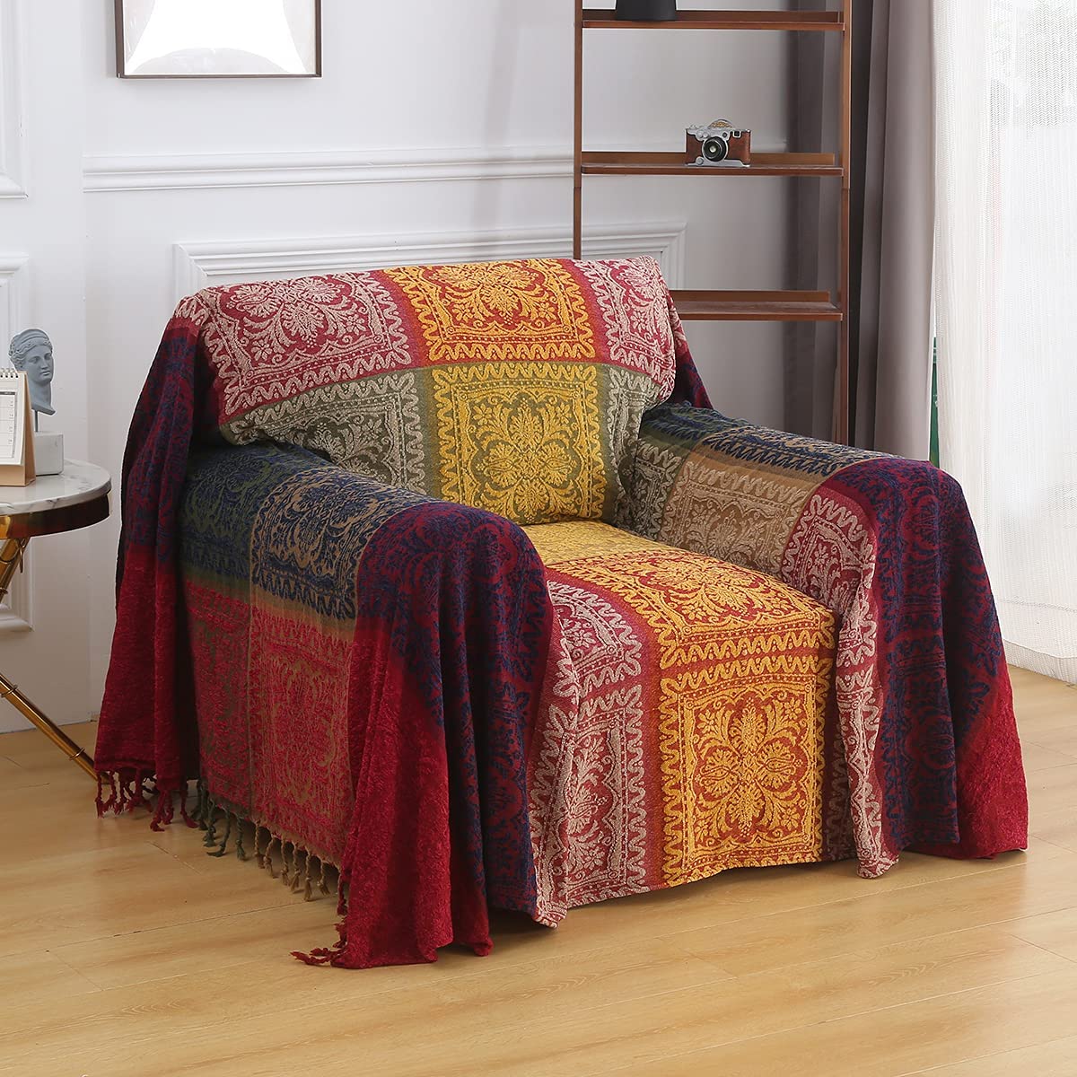 plaid-chauffant-boheme-caroussel-fireside-couvre-fauteuil