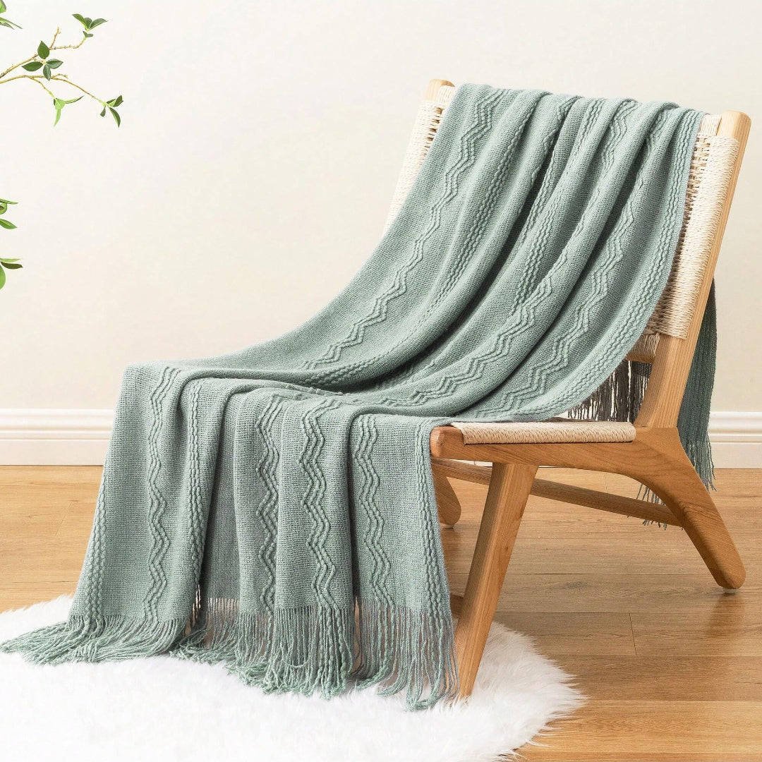 plaid-chauffant-canape-vert-sauge-chaise