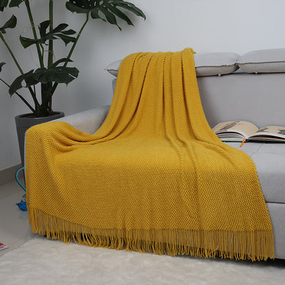 plaid-chauffant-caroussel-azur-jaune-soleil