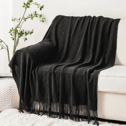 plaid-chauffant-caroussel-canape-noir