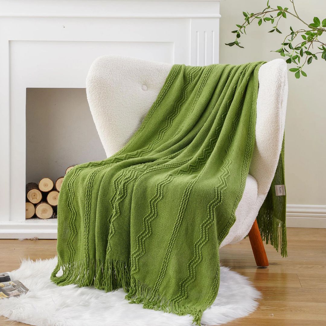 plaid-chauffant-caroussel-canape-vert-olive