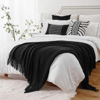 plaid-chauffant-caroussel-plaid-jete-lit-noir