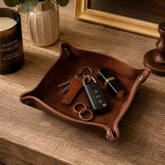 plateau-vide-poche-cuir-chambre