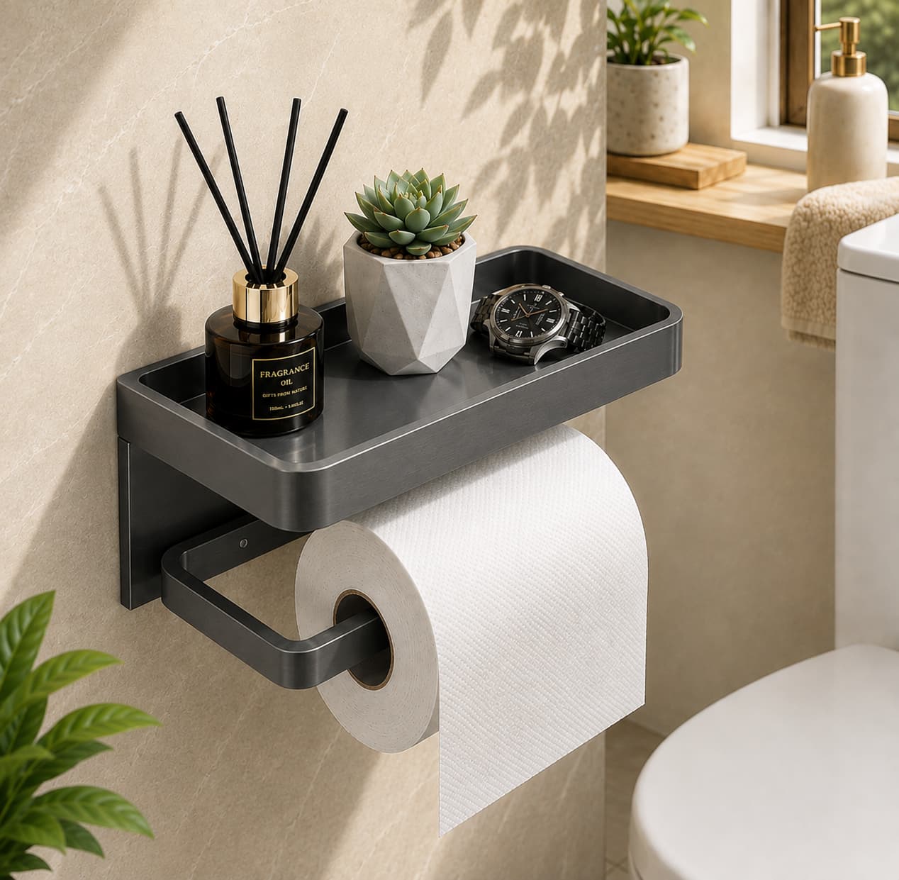 porte-papier-toilette-mural-gris-foncé-pour-salle-de-bain