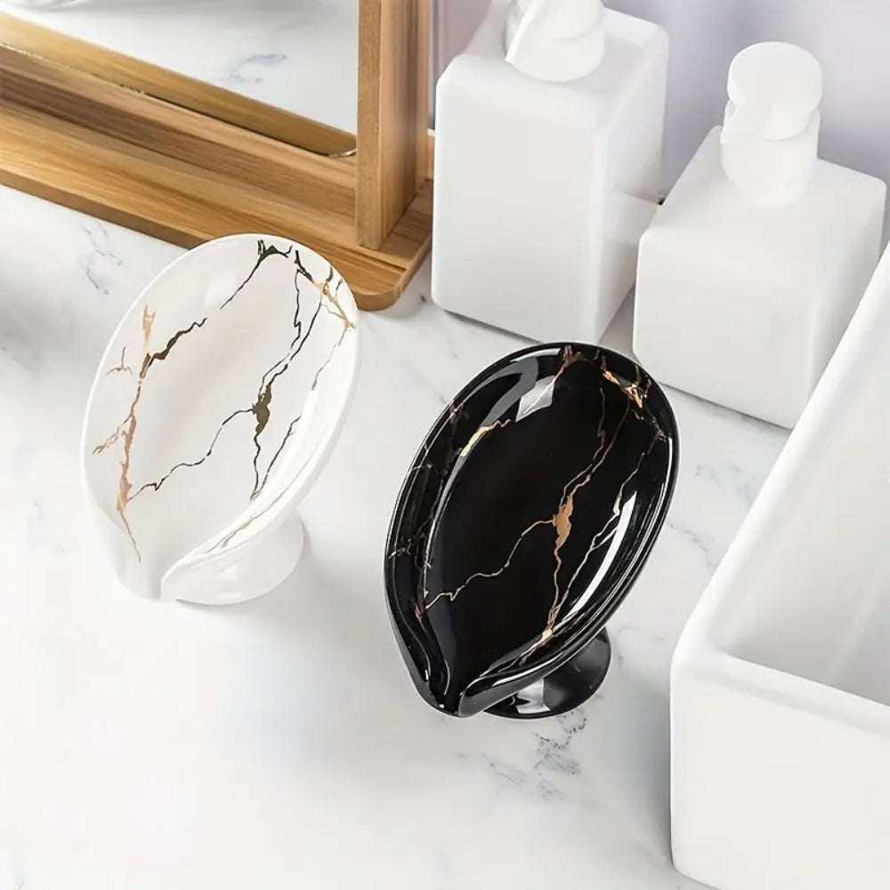 porte-savon-texture-marbre-noir-et-blanc
