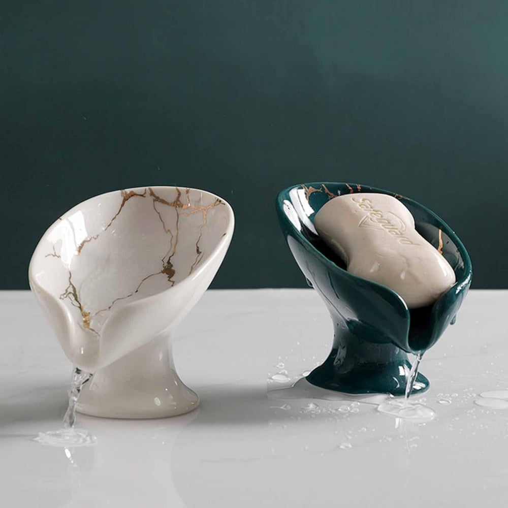 porte-savon-texture-marbre-vert-blanc