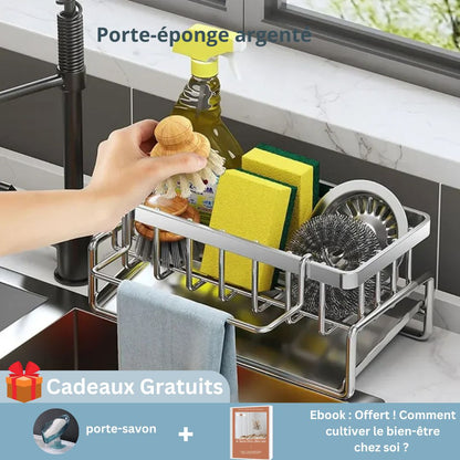 Porte éponge évier | EvierClean™ Acier inoxydable