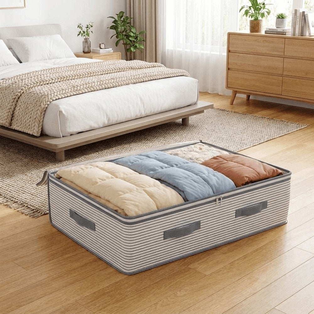 rangement-sous-lit-couettes-et-vêtements-d'hver