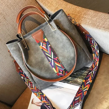 Sac à bandoulière | Luxybag™ 2 pièces Gris