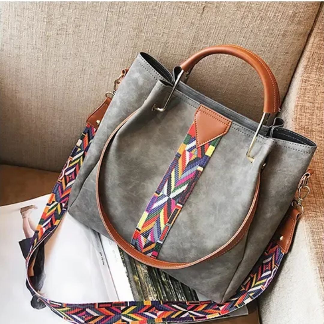 Sac à bandoulière | Luxybag™ 2 pièces Gris