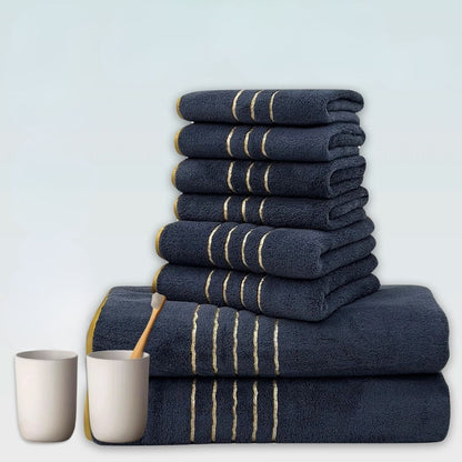 serviette-de-noir-marine-huit