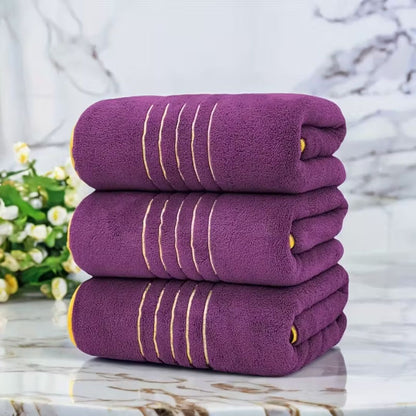 serviette-de-bain-violet-lot