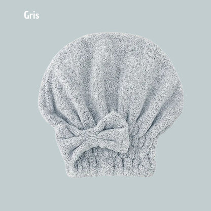 serviette microfibre cheveux | DryingCap™ Gris