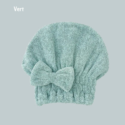 serviette microfibre cheveux | DryingCap™ Vert