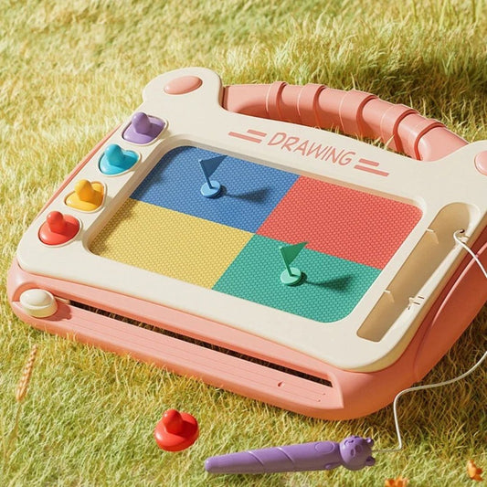 tablette-magnetique-caroussel-rose-fonce-tapis