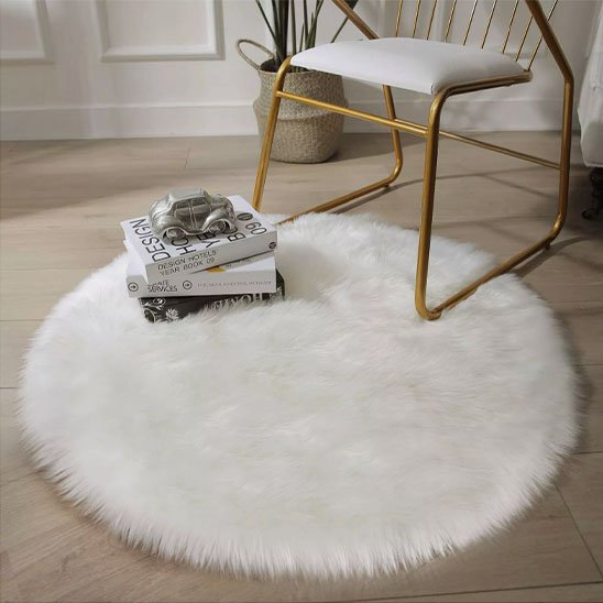Tapis-descente-de-lit-blanc-doux