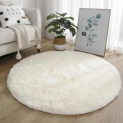tapis-rond-salon-coloris-blanc