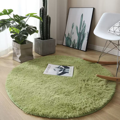tapis-rond-salon-vert