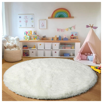 tapis-salon-rond-blanc-chambre-enfant