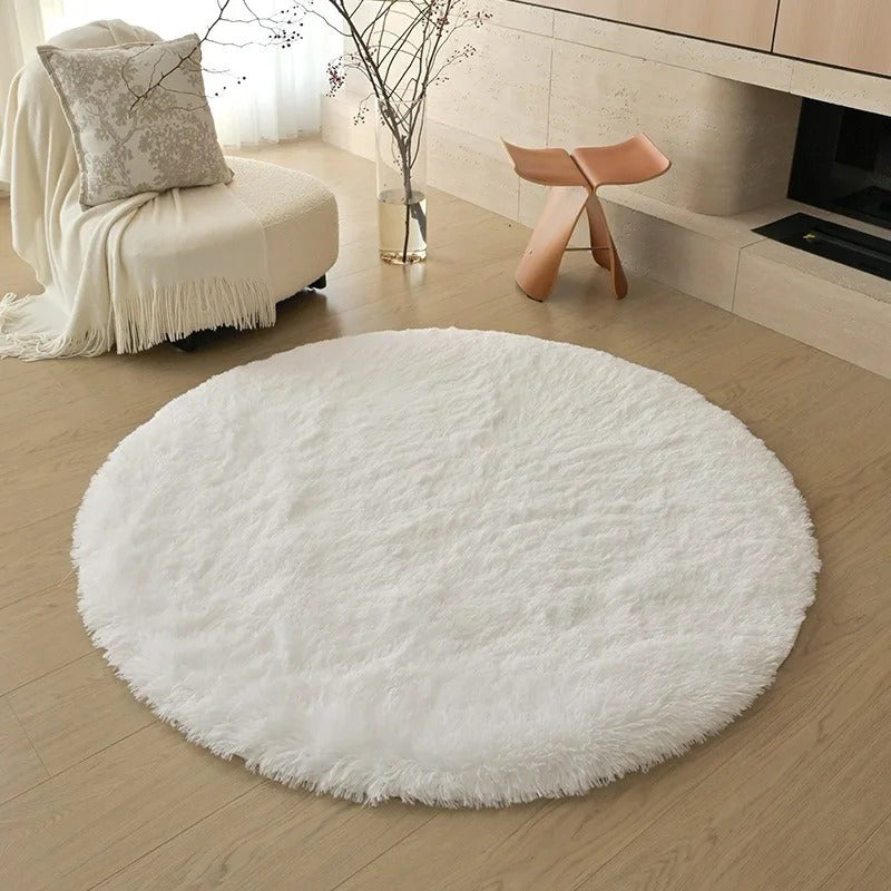 tapis-salon-rond-blanc-tendance