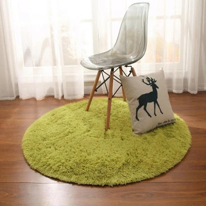 tapis-salon-rond-couleur-vert-olive